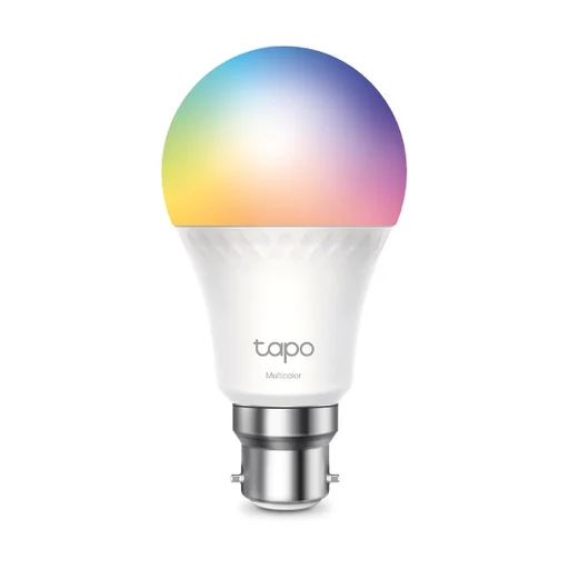 Tapo L535B colour bulb with its B22 bayonet base visible