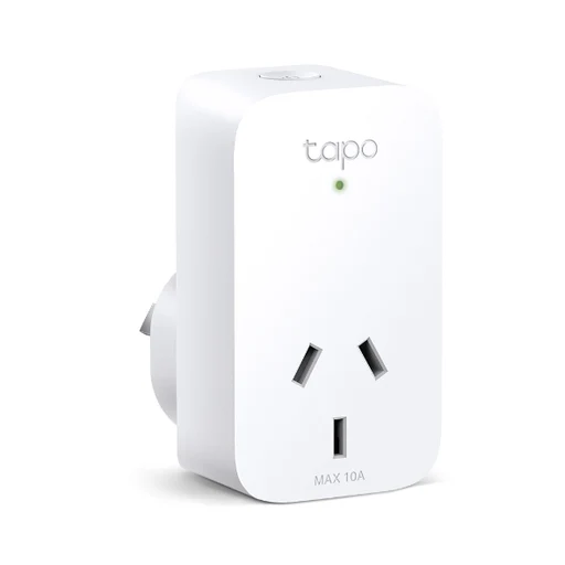 Australian Tapo P110 plug with a Type I socket and MAX 10A marking