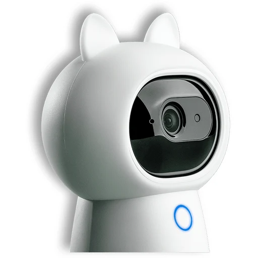 White Aqara Camera Hub G3 with its camera facing forwards.